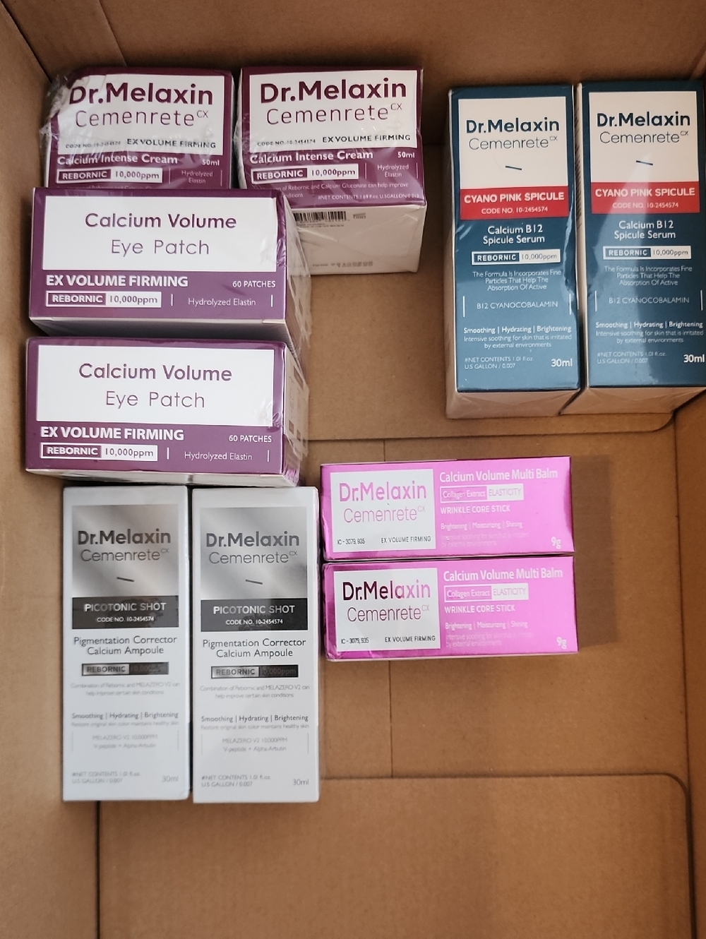 Dr. Melaxin Bundle: Eye Patch, Volume Multi Balm, Pigment Corrector, Cemenrete